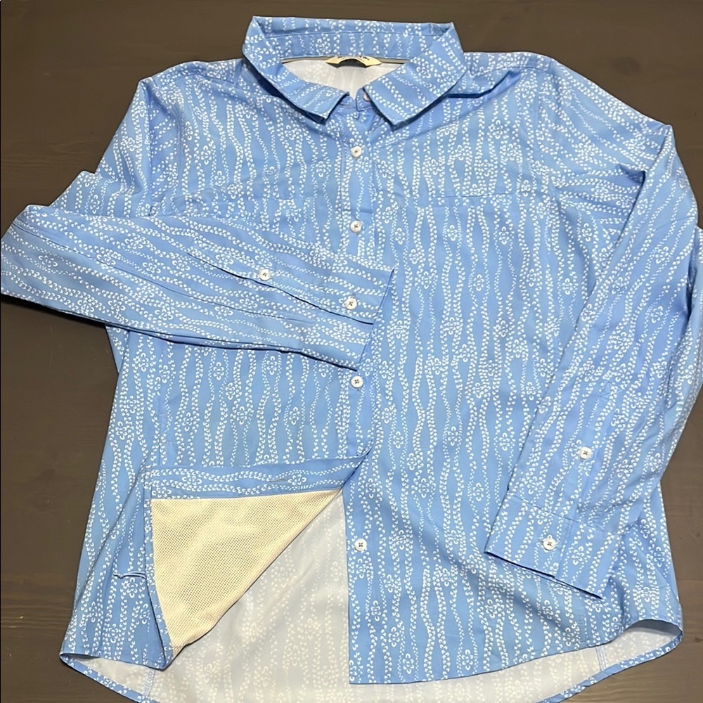 Blue Patterned Men's Shirt